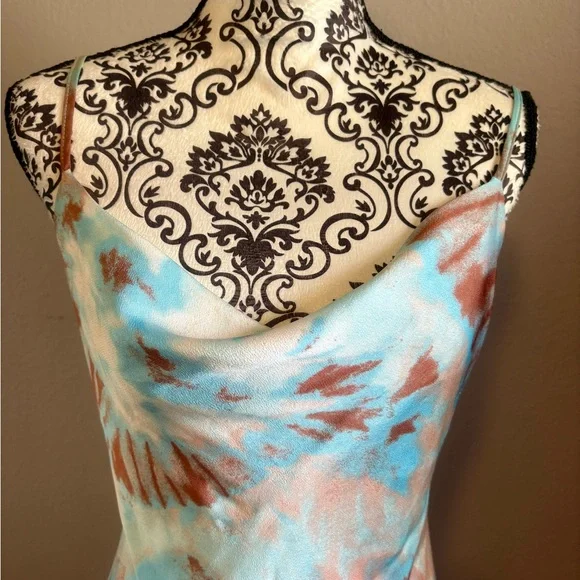 AUDREY 3+1 Pastel Tie-Dye Slip Mini Dress - Picture 4 of 6
